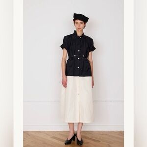 Caron Callahan black and white Maren Dress Worn Once!